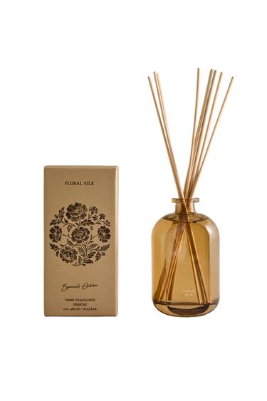 (480 ML) FLORAL SILK REED DIFFUSERS - Ecru/Yellow by Zara