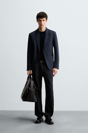 COMFORT SLIM FIT BLAZER - Blue by Zara