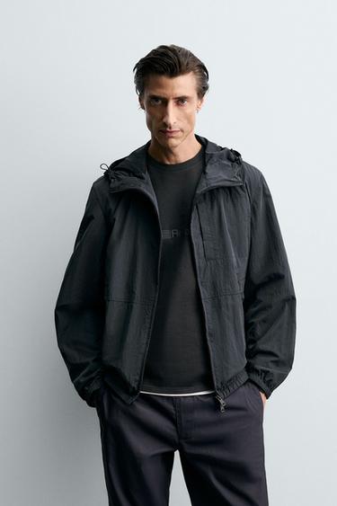 LIGHTWEIGHT WATER-REPELLENT TECHNICAL JACKET - Dark navy by Zara