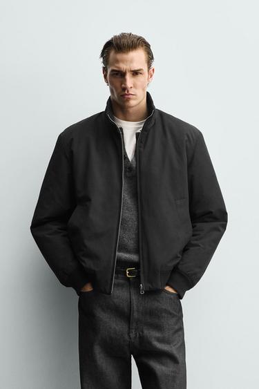 WATER-REPELLENT QUILTED JACKET - Black by Zara