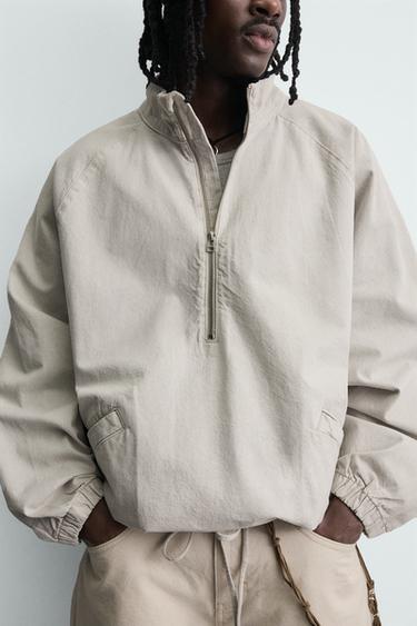 ZIP-UP POUCH POCKET SWEATSHIRT - Ecru by Zara