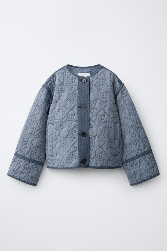 STAR PRINT JACKET - Bluish by Zara - Image 0