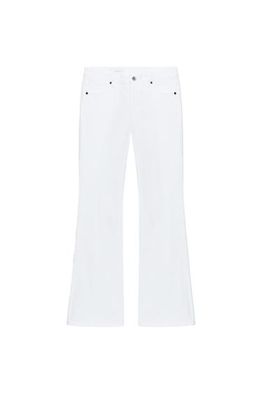 TRF BOOTCUT LOW-RISE JEANS - White by Zara