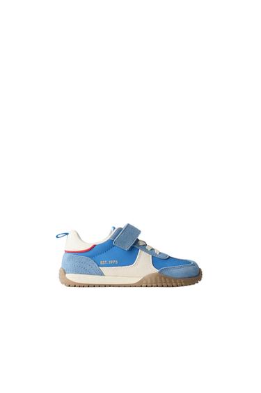 SPLIT SUEDE TRAINERS - Bluish by Zara