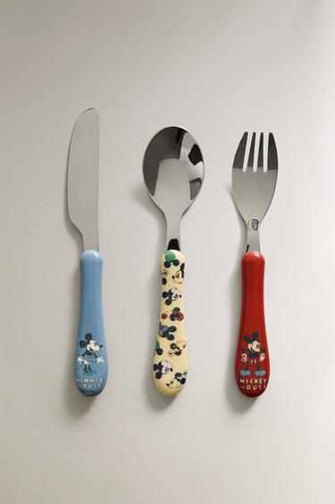 MICKEY & MINNIE ©DISNEY CHILDREN'S FLATWARE SET (SET OF 3) - Multicoloured by Zara