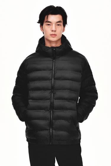 WATER-REPELLENT LIGHTWEIGHT PUFFER JACKET - Black by Zara