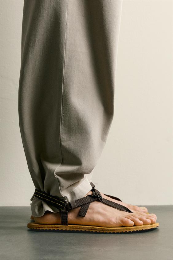 STRAPPY SANDALS - Yellow by Zara - Image 0