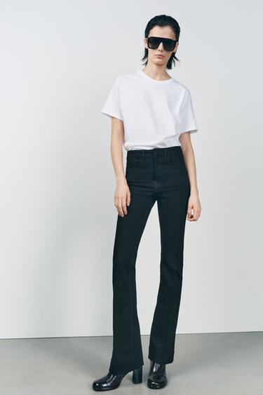 ZW COLLECTION BOOTCUT MID-WAIST JEANS - Black by Zara - Image 0