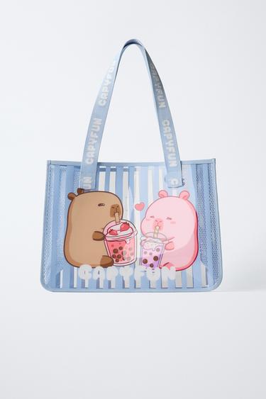 CAPYBARA CAPYFUN © TOTE BAG - Blue by Zara