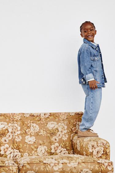 BAGGY DENIM TROUSERS - Mid-blue by Zara