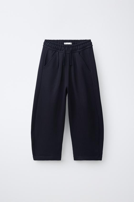 BAGGY PLUSH TROUSERS - Dark navy by Zara - Image 0