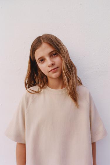 PLAIN INTERLOCK T-SHIRT - Ecru by Zara