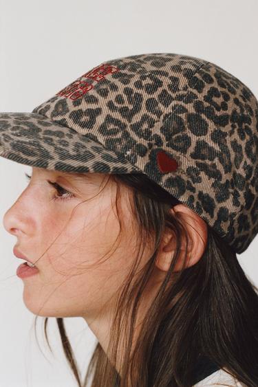 3-14 YEARS/ ANIMAL PRINT EMBROIDERED CAP - Sand by Zara