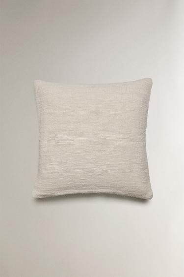 WOVEN CUSHION COVER - Ecru by Zara