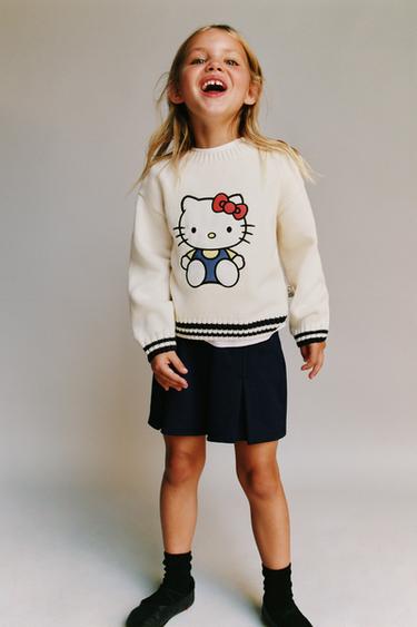 HELLO KITTY © SANRIO KNIT SWEATER - Ecru by Zara