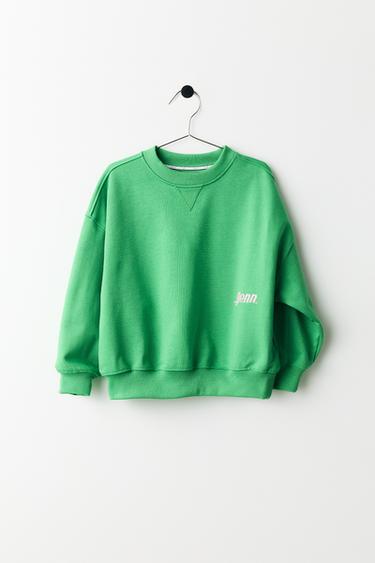 PENN © SLOGAN SWEATSHIRT - Green by Zara
