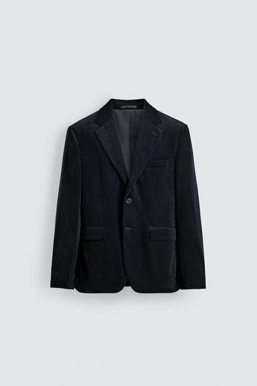 CORDUROY SUIT BLAZER - Navy blue by Zara