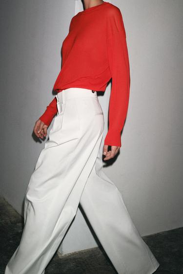 EXTRA-FINE KNIT TOP - Red by Zara