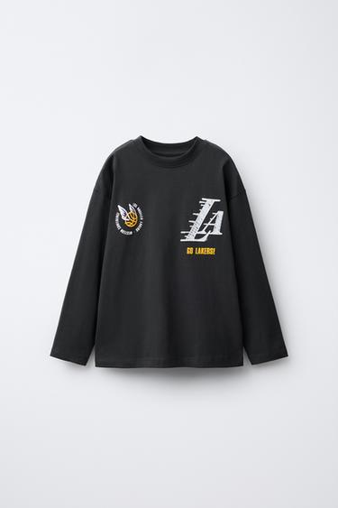 LOS ANGELES LAKERS NBA T-SHIRT - khaki by Zara - Image 0