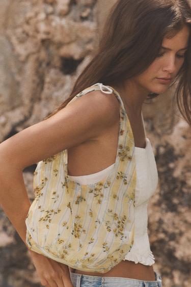 APPLIQUÉ PRINT BAG - Yellow by Zara