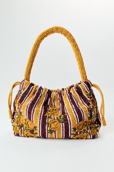 MINI BEADED SHOULDER BAG - Multicoloured by Zara