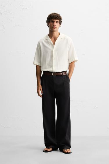 TEXTURED JACQUARD SHIRT - Oyster-white by Zara - Image 0