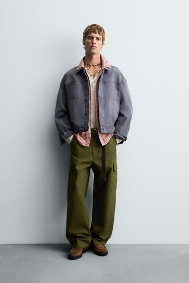 BOXY FIT WASHED JACKET - Bluish by Zara - Image 0