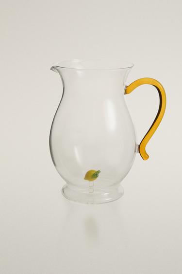 BOROSILICATE LEMON JUG - Yellow by Zara