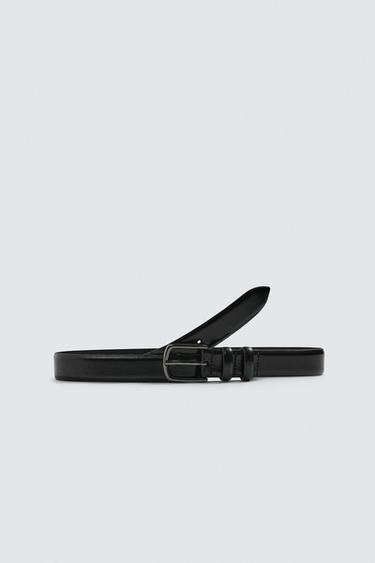 ORIGINS LEATHER BELT - Black by Zara