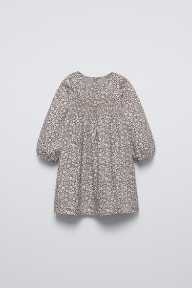 FLORAL PRINT DRESS - Grey by Zara - Image 0