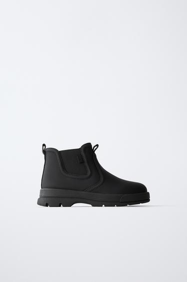 RUBBERISED BOOTS - Black by Zara