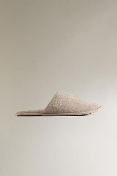 TERRY BATHROOM SLIPPERS - Beige by Zara