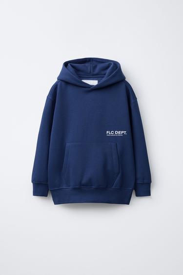 BASIC HOODIE - Bluish by Zara