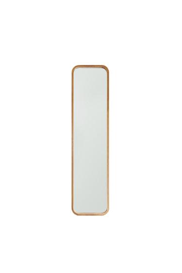 ROUND FULL LENGTH MIRROR WITH FRAME - Light beige by Zara