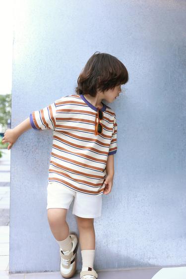 TEXTURED BERMUDA SHORTS - Ecru by Zara