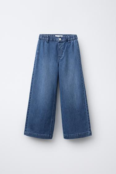WIDE-LEG JEANS - Blue by Zara