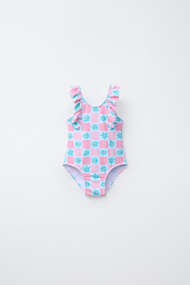 1-6 YEARS/ FLORAL SWIMSUIT - Pink by Zara - Image 0