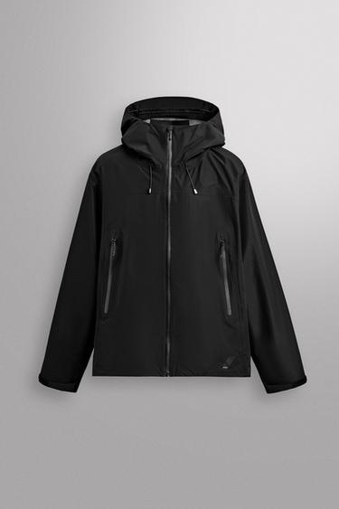 WATERPROOF SHELL TECHNICAL JACKET - Black by Zara