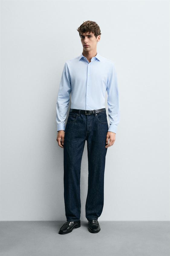 REGULAR FIT SHIRT - Sky blue by Zara - Image 0