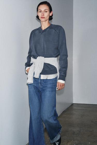 FADED SWEATSHIRT - Indigo by Zara