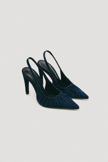 LIMITED EDITION DENIM SLINGBACK HEELS - Denim Blue by Zara