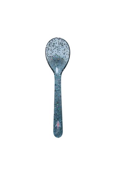 CHILDREN'S GLITTER TRITAN™ SPOON WITH STARS - Blue by Zara