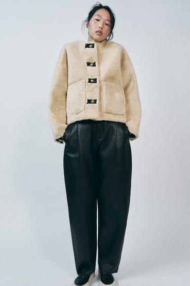ZW COLLECTION FAUX FUR JACKET - Ecru by Zara - Image 0