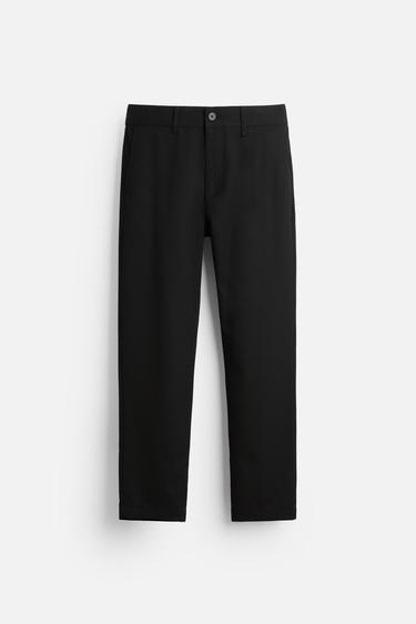 TEXTURED COMFORT TROUSERS - Black by Zara - Image 0