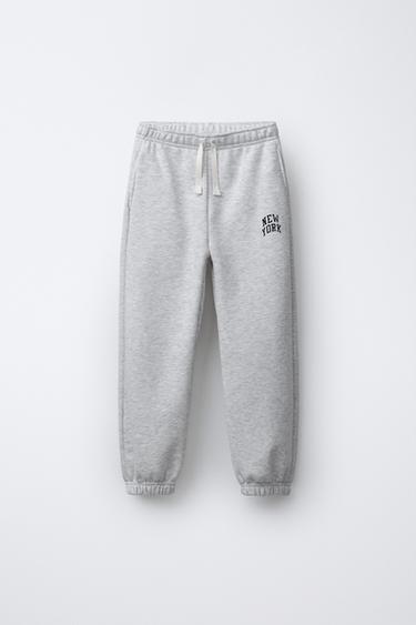 PRINTED JOGGERS - Grey marl by Zara