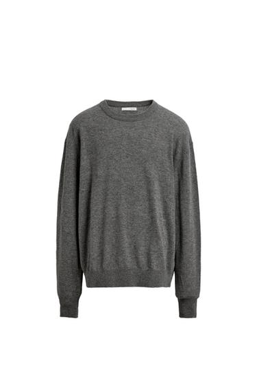 WOOL BLEND JUMPER - Grey marl by Zara