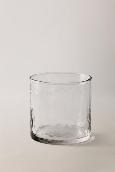 HAMMERED GLASS TUMBLER - Transparent by Zara