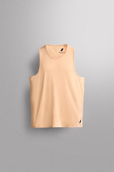 LIGHTWEIGHT RUNNING TANK TOP - Orange by Zara