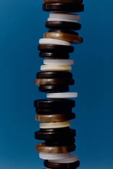 COTTON BLEND CABLE KNIT JUMPER - Vanilla by Zara