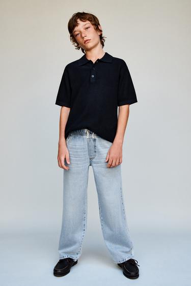 WIDE-LEG JEANS - Mid-blue by Zara